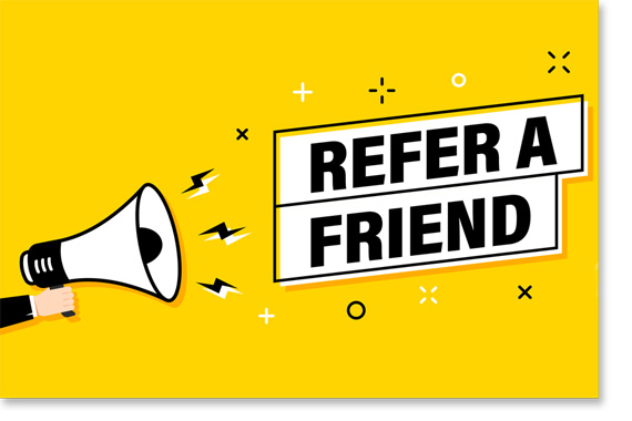 Refer a friend and complete a step in our Genius Program!