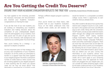 Are You Getting the Credit You Deserve?