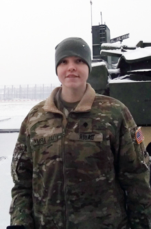 TESU Student Spc. Dauer, a U.S. Army specialist in air traffic control