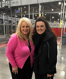 Kelli Parlante-Givas at UPS facility in Lanthrop, Calif. 