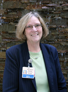 Dr. Gail Johnson, mentor in the W. Cary Edwards School of Nursing