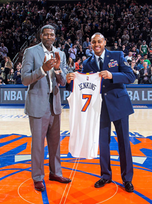 MBA Alum Tyshawn Jenkins is Honored with a "Hoops for Troops" Award by the New York Knicks